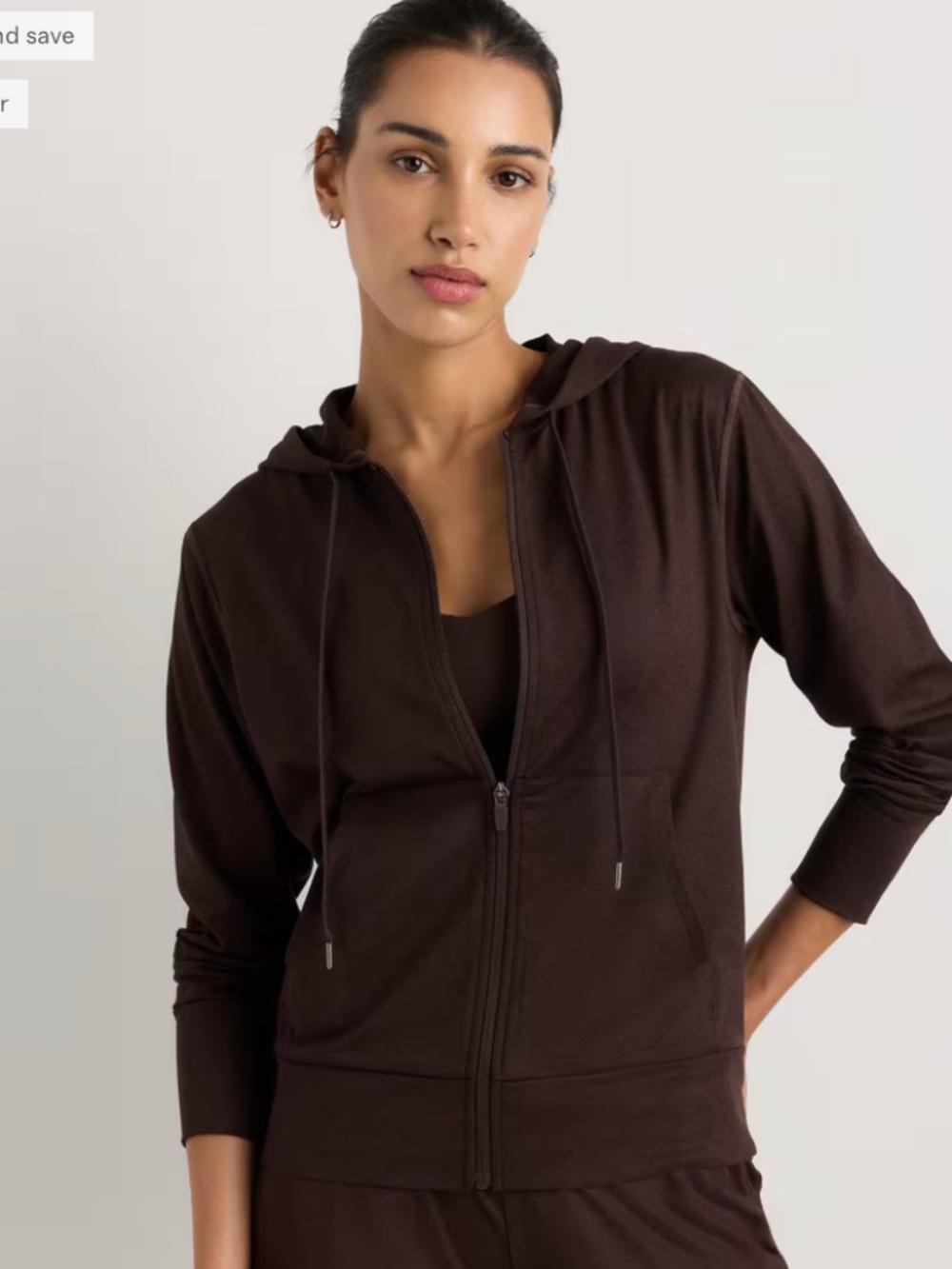 Quince Flowknit Full-Zip Hoodie